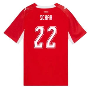 Fotbalové Dresy Švýcarsko Schar #22 MS 2026 Domácí