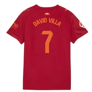 Fotbalové Dresy Valencia CF David Villa #7 Venkovní 2025/26