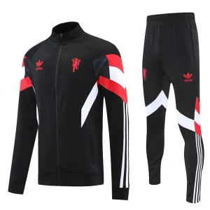 Manchester United Tréninkový Bunda Komplety 2025/26 - Černá