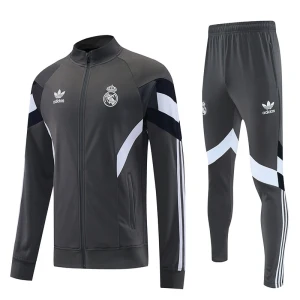 Real Madrid Tréninkový Bunda Komplety 2025/26 - Šedá